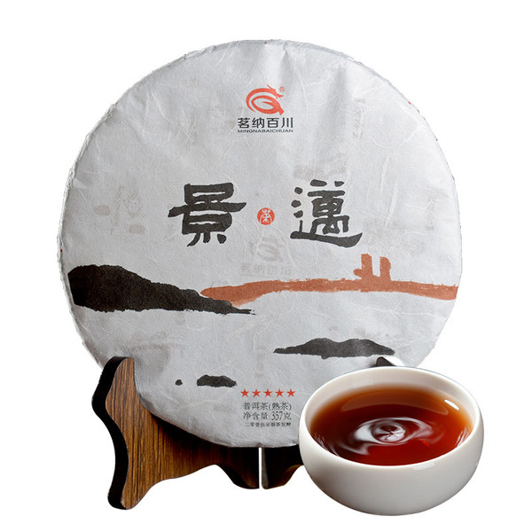 MINGNABAICHUAN Brand Jing Mai Pu-erh Tea Cake 2015 357g Ripe