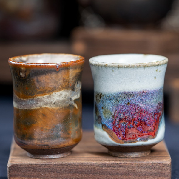 Zhi Ye Handmade Wood-Fired Ceremic Gongfu Tea Tasting Teacup