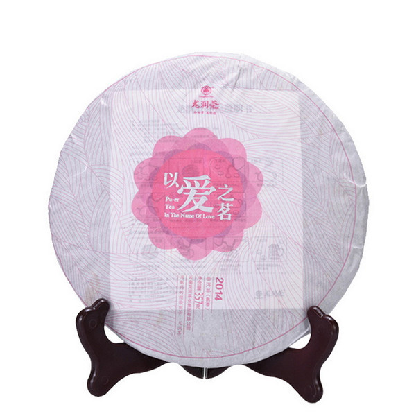 LONGRUN TEA Brand Yi Ai Zhi Ming Pu-erh Tea Cake 2014 357g Ripe