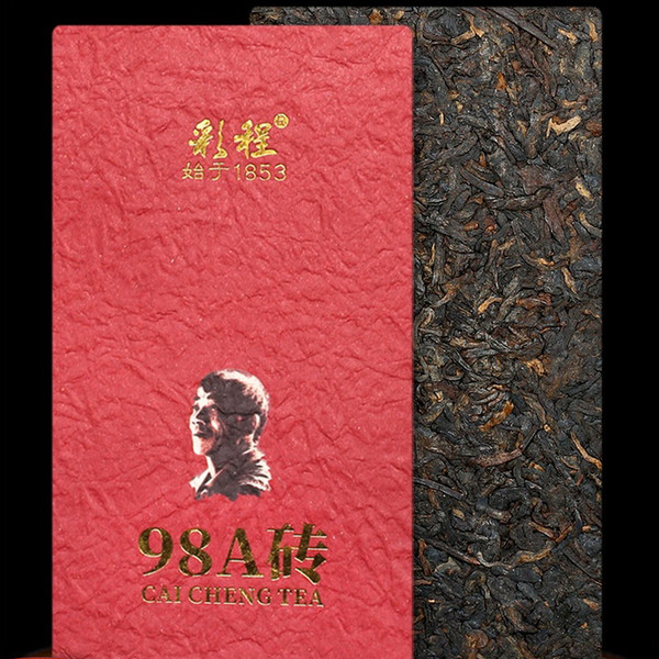 CAICHENG Brand 98A Brick Ancient Tree Pu-erh Tea Brick 1998 250g Ripe