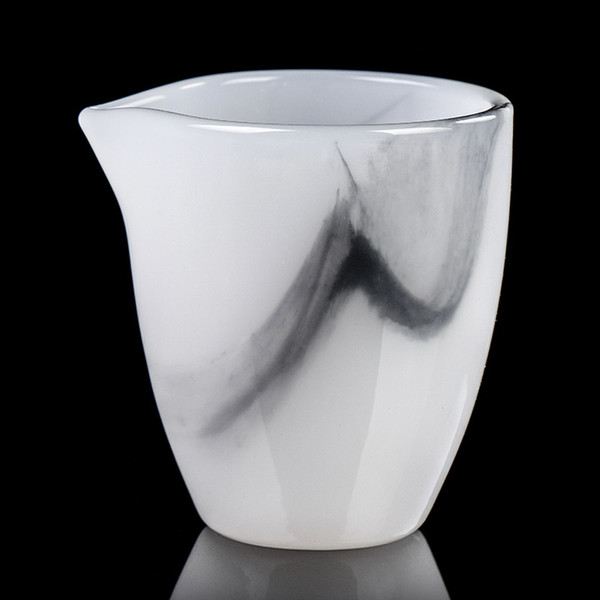 Shui Mo Jade Porcelain Glass Fair Cup Of Tea Serving Pitcher Creamer 200ml