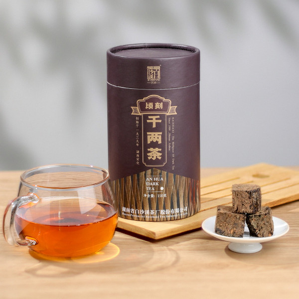 BAISHAXI Brand Qing Ke Qian Liang Tea Hunan Anhua Dark Tea 150g Brick