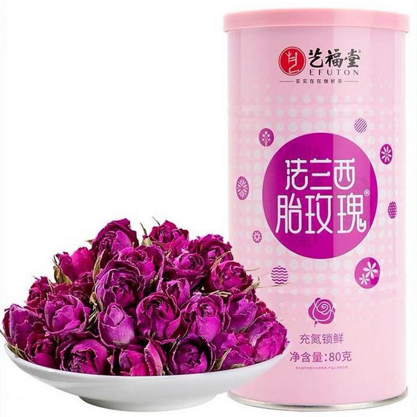 EFUTON Brand Fa Lan Xi Red Rosebud Tea Rose Tea 80g