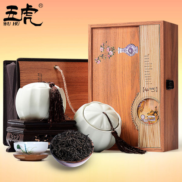 Wu Hu Brand Ancient Road Ceramic Lapsang Souchong Black Tea 200g