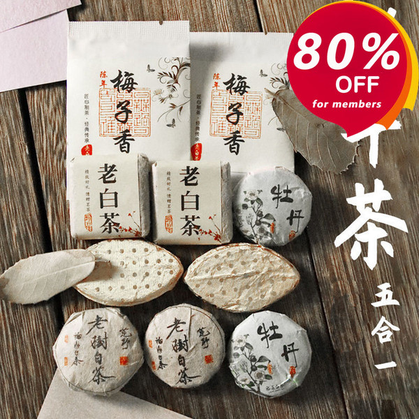 Premium Aged China White Tea Assortment 60g (-80% for orders above $50 with membership)