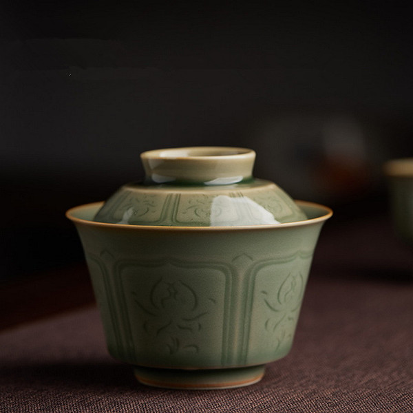 Fu Xi Celadon Gongfu Tea Gaiwan Brewing Vessel 120ml