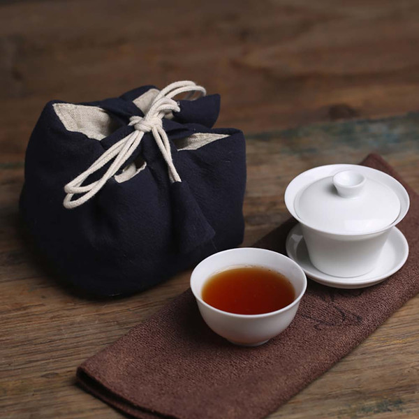 Mini Porcelain Gaiwan & Teacup Travel Set