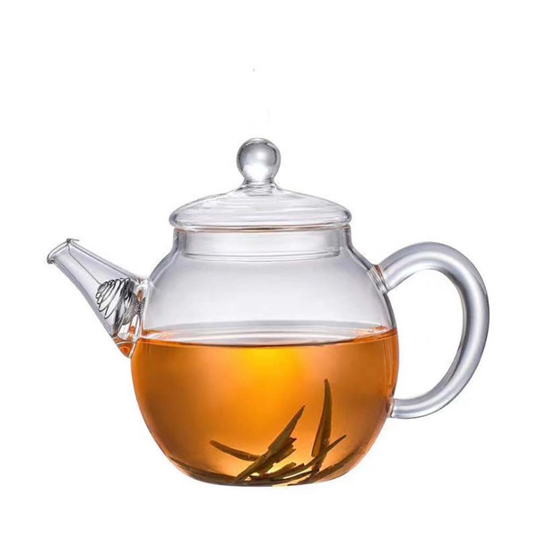 Small Clear Glass Chinese Tea Teapot with Filter 260ml
