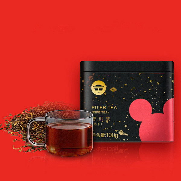 TAETEA Brand 90th Anniversary Pu-erh Tea 2018 100g Ripe