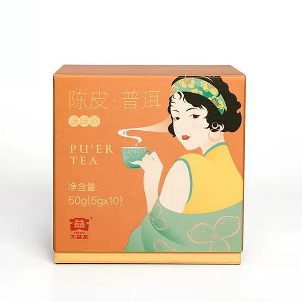 TAETEA Brand Chen Pi Pu-erh Tea 2022 50g Ripe