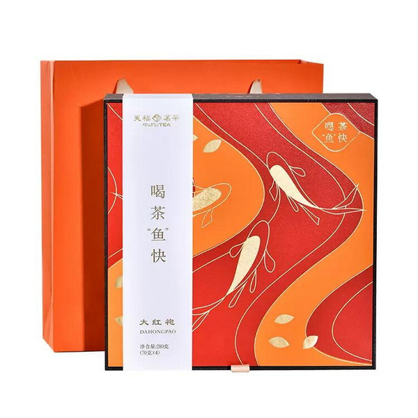 TenFu's TEA Brand He Cha Yu Kuai Fujian Wuyi Da Hong Pao Big Red Robe Oolong Tea 280g