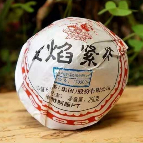 XIAGUAN Brand FT Bao Yan Jin Cha Pu-erh Tea Mushroom Tuo 2017 250g Raw