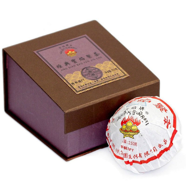 XIAGUAN Brand Classic Bao Yan Jin Cha Pu-erh Tea Mushroom Tuo 2012 250g Raw