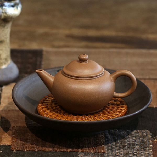 Handmade Yixing Zisha Clay Teapot Shui Ping 110ml