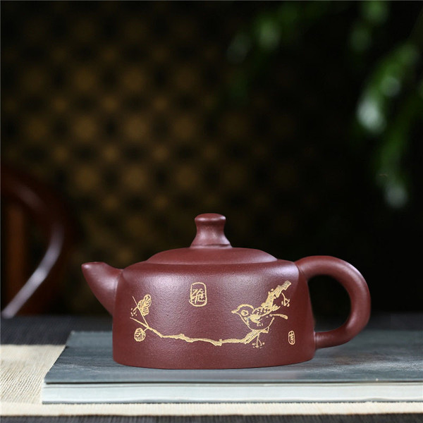 Handmade Yixing Zisha Clay Teapot Xi Shang Mei Shao 180ml