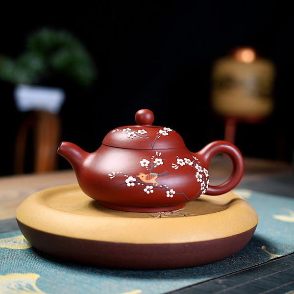 Handmade Yixing Zisha Clay Teapot Xi Shang Mei Shao 200ml
