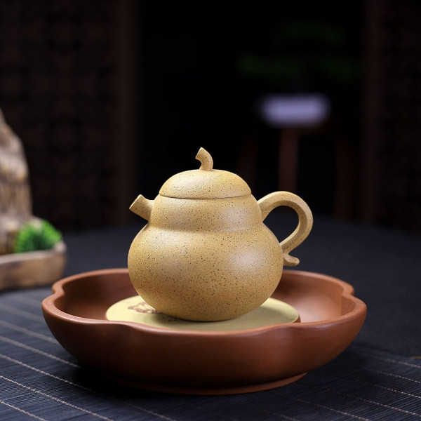 Handmade Yixing Zisha Clay Teapot Gourd 130ml