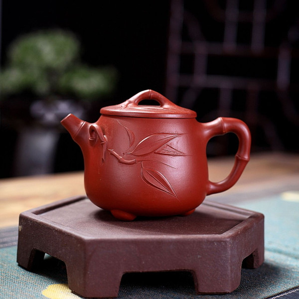 Handmade Yixing Zisha Clay Teapot Zhu Jie Shi Piao 250ml