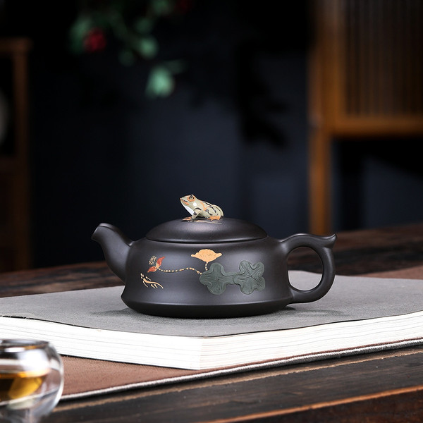 Handmade Yixing Zisha Clay Teapot He Tang Yue Se 260ml