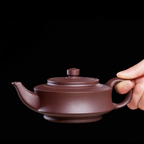 Handmade Yixing Zisha Clay Teapot Fei Hong Zhou Pan 280ml