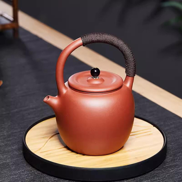 Handmade Yixing Zisha Clay Kettle Ju Lun 800ml