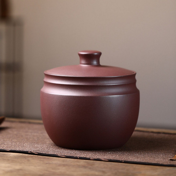 Handmade Yixing Zisha Clay Handmade Canister Jar Container Na Ji