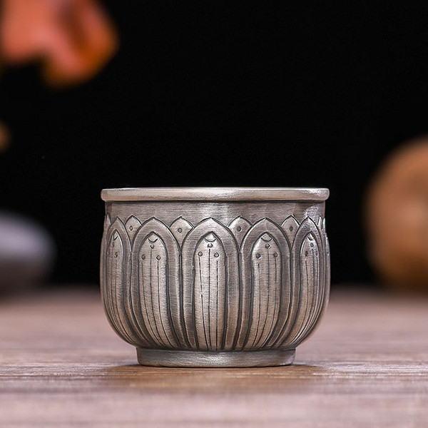 Handmade Pure Silver Teacup Xiao Yin Bei 100ml