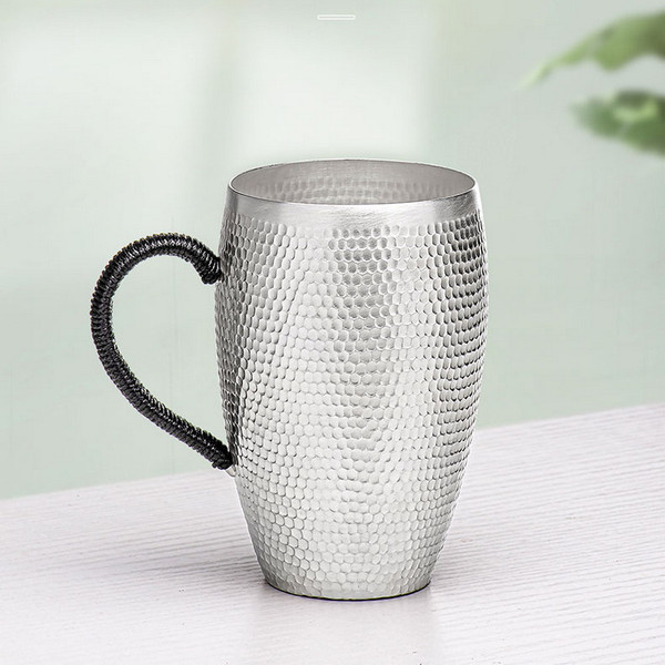 Handmade Pure Silver Tea Mug Chui Wen 300ml