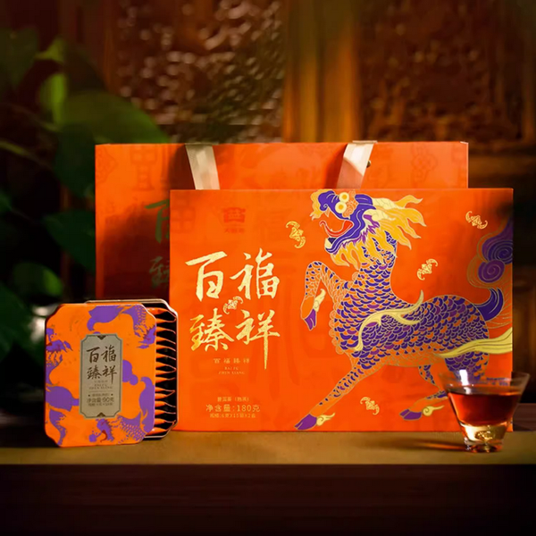 TAETEA Brand Bai Fu Zhen Xiang Pu-erh Tea Loose 2023 180g Ripe