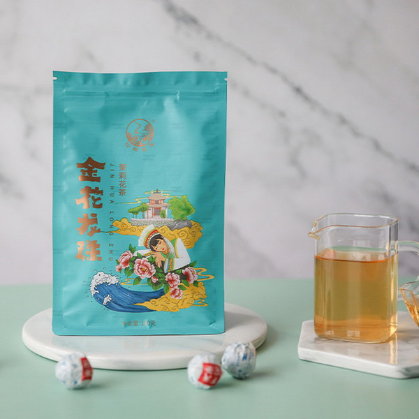 XIAGUAN Brand Jin Hua Long Zhu Jasmine Green Tea 180g