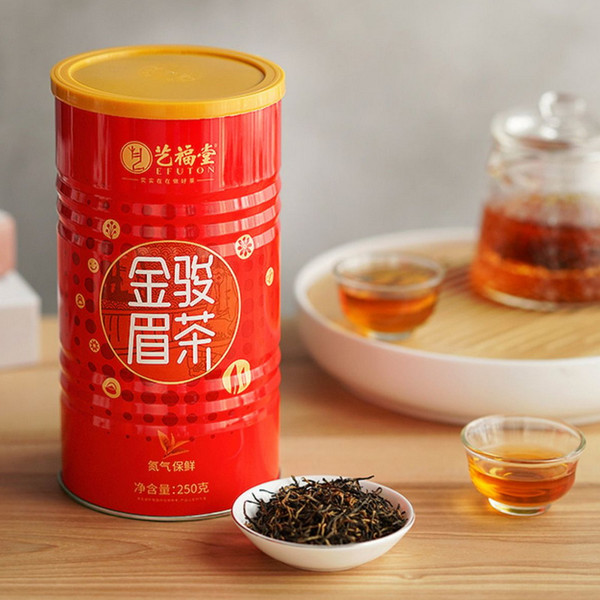 EFUTON Brand Premium Grade 10+ Jin Jun Mei Golden Eyebrow Wuyi Black Tea 250g