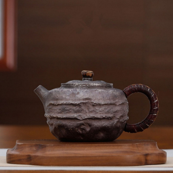 Handmade Pure Silver Teapot Sui Xing Ping Guo 158ml