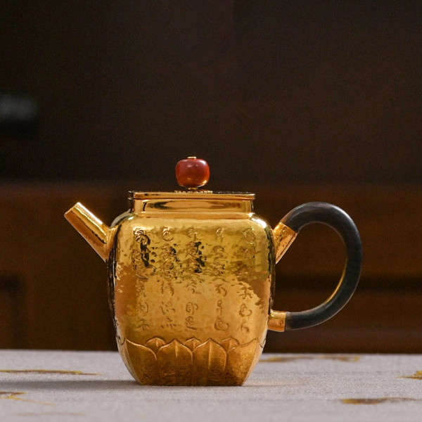 Handmade Pure Silver Teapot Xin Jing Si Fang 98ml