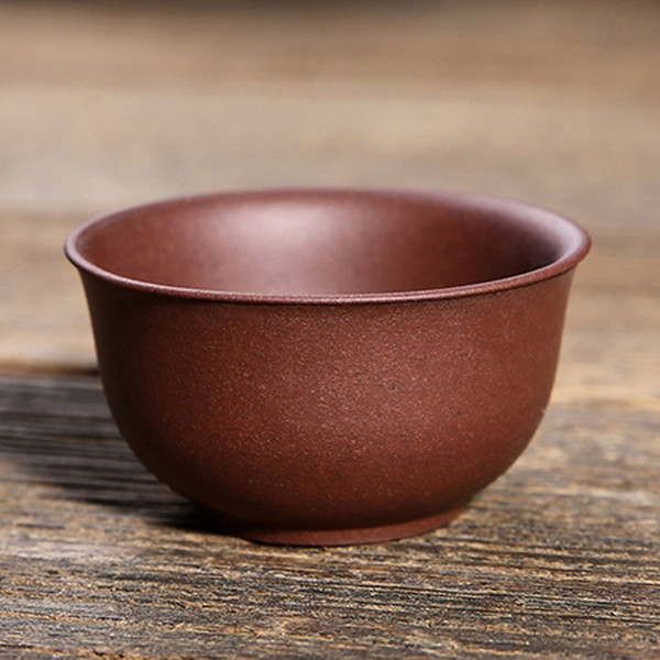 Handmade Yixing Zisha Clay Teacup Chang Kou 25ml*4 - Dragon Tea House