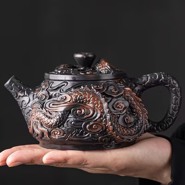 Fu Long Xiang Tian Jian Shui Purple Pottery Teapot 300ml