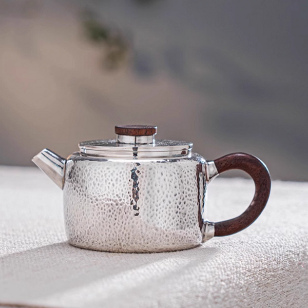 Handmade Pure Silver Teapot Han Wa Ru Yi 100ml