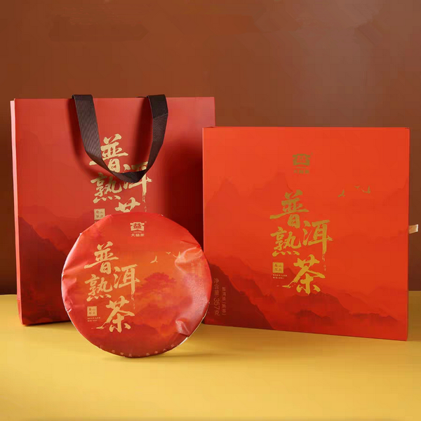 TAETEA Brand Shan Lan Die Cui Pu-erh Tea Cake 2025 357g Ripe