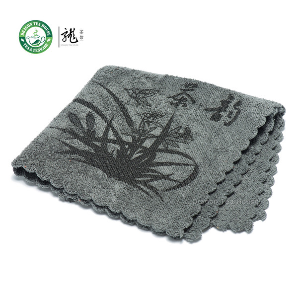 High Quality Chinese Gongfu Tea Table Cleaning Cloth Towel 30*30cm Color: Gray