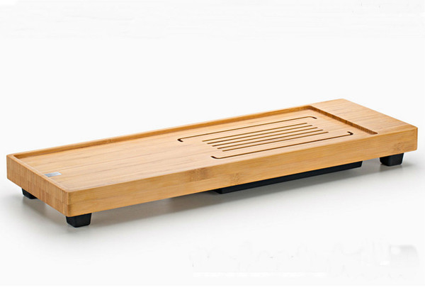 SAMA MO-71 Bamboo Gongfu Tea Serving Tray with Reservoir Drainage Pipe 52x17.8cm