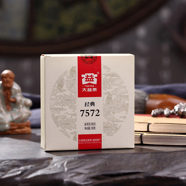 Dayi Taetea 7572 Yunnan Menghai Pu'er Pu-erh Tea Cake in Box 2017 150g Ripe