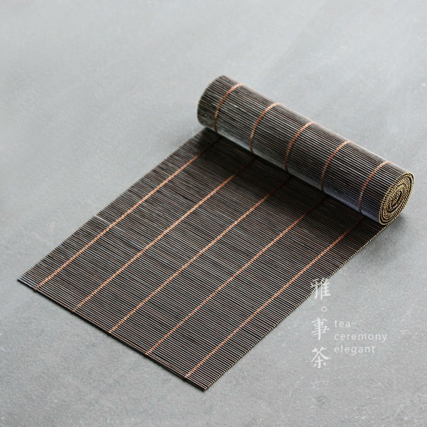 Long Bamboo Place Mat for Gongfu Tea Ceremony Mat Tea Ware Placemat 80x30cm