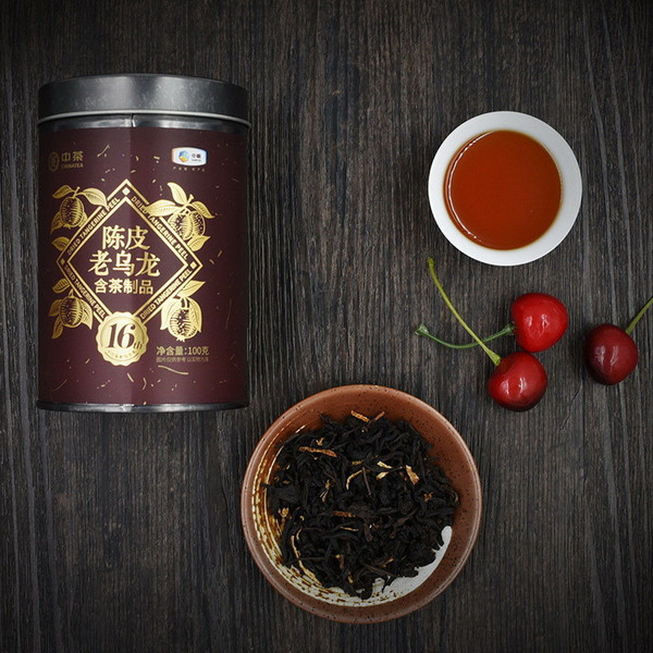 Sea Dyke Fujian Aged Dahongpao Oolong Blended with Xinhui Tangerine Peel 100g