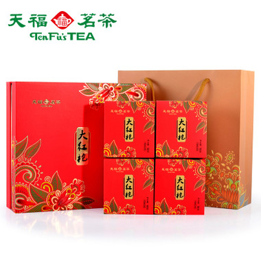 TenFu's TEA Brand Yanyun Gift Box Fujian Wuyi Da Hong Pao Big Red