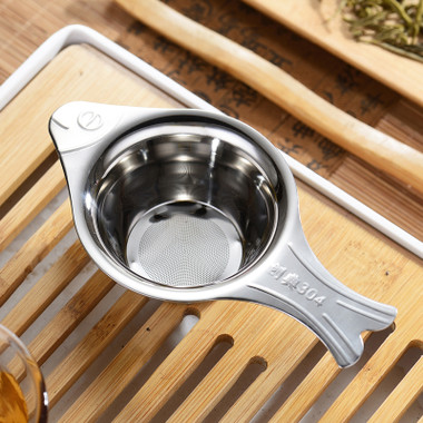 Fish-shaped Stainless Steel Fine Mesh Tea Strainer - Dragon Tea House