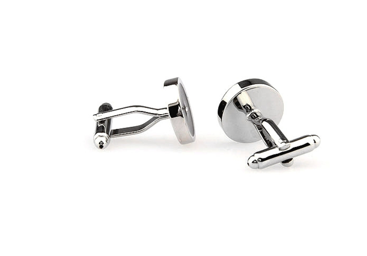 Swarovski Crystal Black & Gold Cufflinks