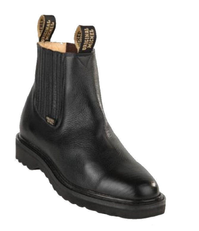 Original Michel Deer Black Ankle Boots