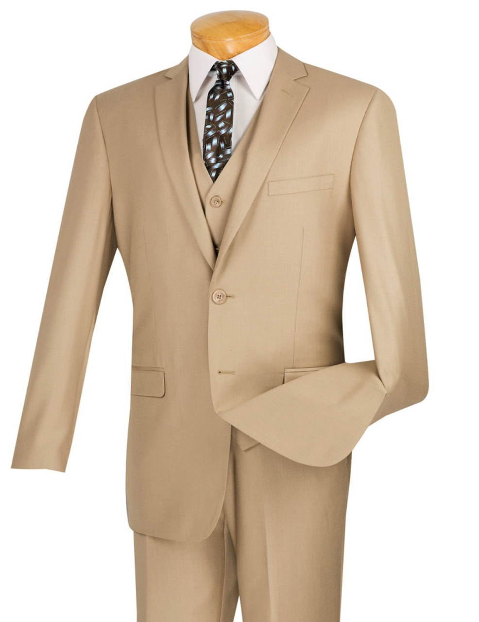 SUITS FOR MEN Golden Beige Men Suit 2 Piece Slim Fit Suits 