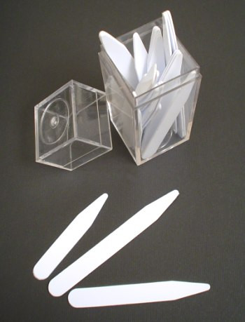 Plastic Dress Shirt Collar Stays Set of 28 Vavra's Menswear