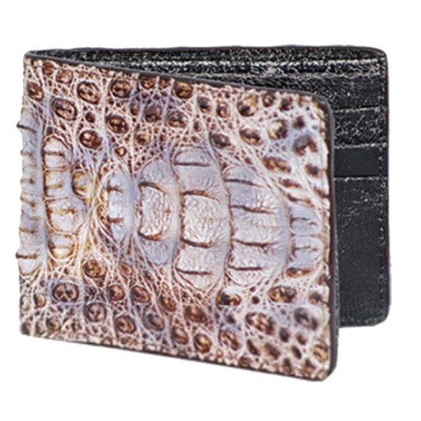 Los Altos Genuine Caiman Croc Men's Wallet - Natural - Vavra's