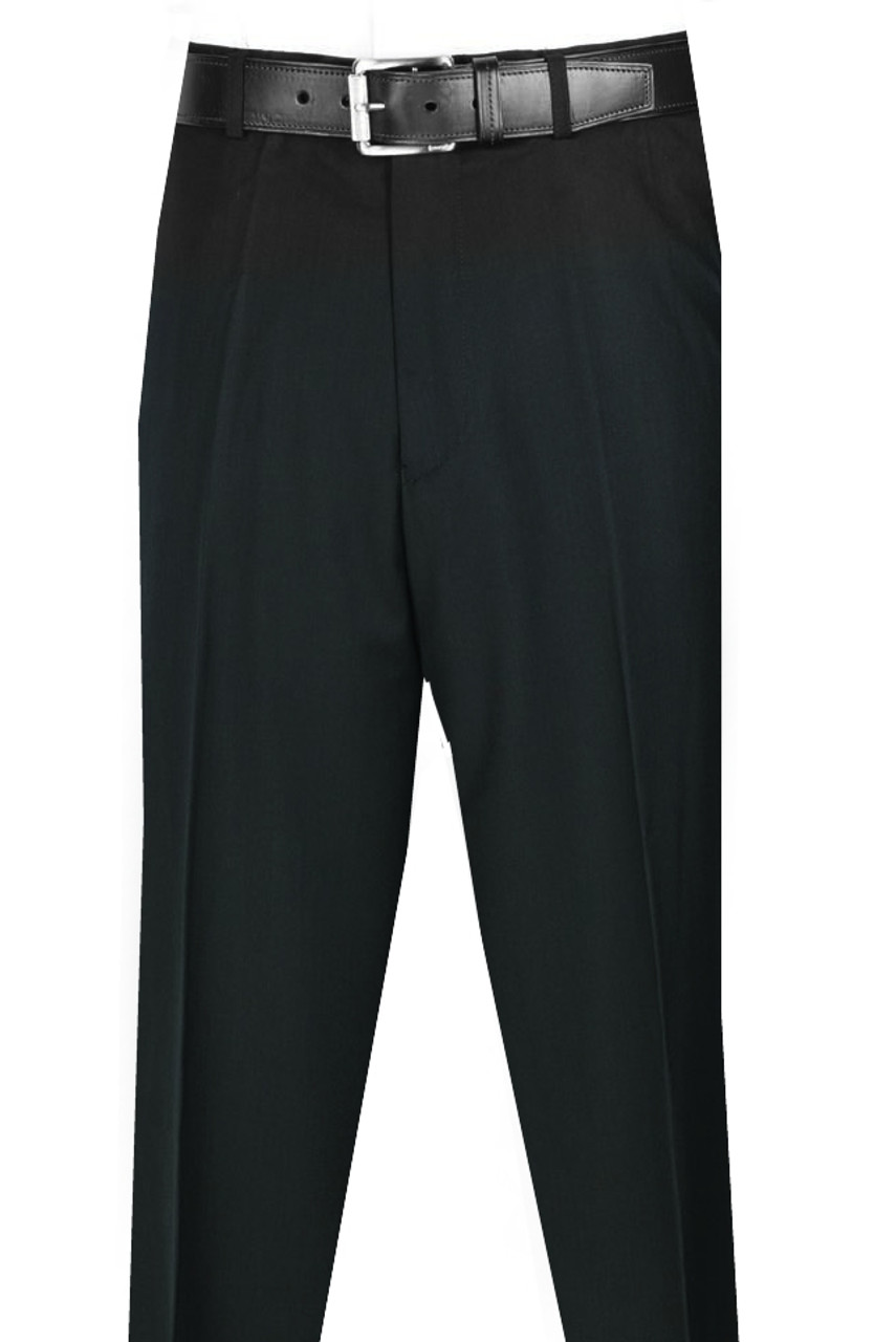 Vinci Flat Front Ultra Slim Dress Slacks - Vavra's Menswear